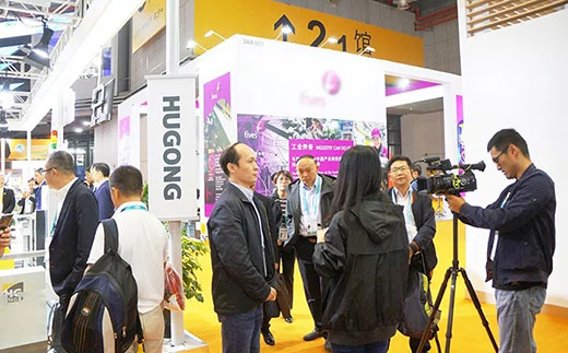 江苏常州卫视拍摄沪工意大利CEA展位 江苏常州卫视拍摄沪工意大利CEA展位